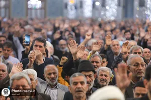 وداع با شهدای گمنام دفاع مقدس در حرم مطهر رضوی