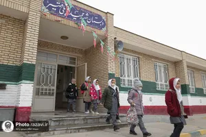جشن عبادت دختران روستای گوارشک در حرم مطهر رضوی