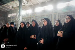 بازدید خواهران خدمه حرم مطهر رضوی از بخش&zwnj;های مختلف حرم امام رضا علیه&zwnj;السلام