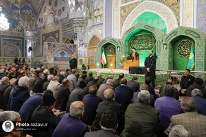 تشرف کاروان 4500 نفره آذربایجان شرقی به حرم مطهر رضوی