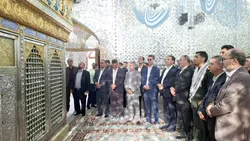 تشرف استاندار خراسان جنوبی به زیارت حرم مطهر حضرت حسین بن موسی الکاظم (ع)