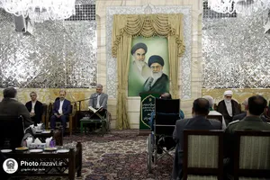 دیدار فرماندهان و پیشکسوتان دفاع مقدس با تولیت آستان قدس رضوی