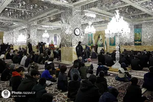 مراسم جشن میلاد امیرالمومنین در تالار ولایت حرم مطهر رضوی