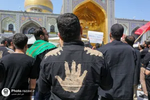 عزاداری روز عاشورای حسینی در حرم مطهر رضوی