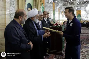 دیدار جمعی از ورزشکاران با تولیت آستان قدس رضوی