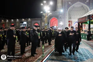 آئین خطبه&zwnj;خوانی شب عاشورا در حرم مطهر رضوی-1