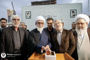 افتتاح پروژه ساماندهی نمای میدان قبله حرم مطهر رضوی-1