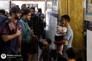 تشرف تیم ملی کشتی بزرگسالان به حرم مطهر