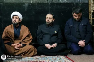 عزاداری روز شهادت امام کاظم علیه&zwnj;السلام در حرم مطهر رضوی