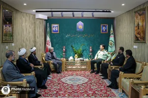 دیدار مدیر عالی حرم مطهر رضوی با فرمانده انتظامی استان خراسان رضوی