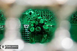 گل آرایی ضریح مطهر حضرت معصومه سلام الله علیها در آغاز دهه کرامت