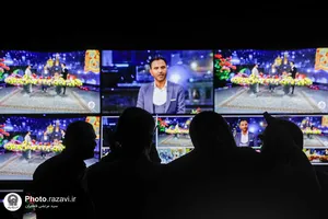 ضبط برنامه تلویزیونی شب یلدا در حرم مطهر رضوی