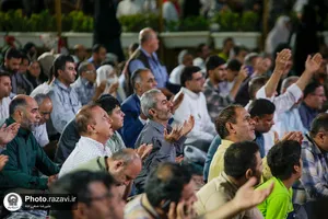 جشن میلاد پیامبر اکرم و امام صادق علیهماالسلام در حرم مطهر رضوی