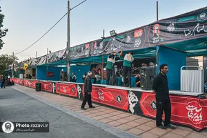بازدید مدیرعامل بنیاد کرامت رضوی از مواکب اطراف حرم امام رضا علیه&zwnj;السلام 