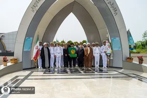حضور کاروان خدام زیر سایه خورشید در دانشگاه نیروی دریای امام(ره) نوشهر