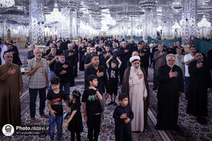 عزاداری زائران عرب&zwnj;زبان در حرم مطهر رضوی