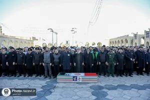 تشییع پیکر شهید حجت الاسلام سیدداوود بی&zwnj;طرف در مشهد