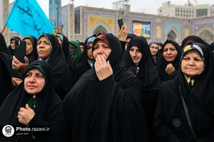 تشرف کاروان پیاده استان البرز به حرم مطهر رضوی