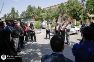 بازدید مسئولان روابط عمومی&zwnj;های آستان از موقوفات ملک در چناران