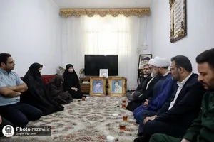 دیدار تولیت آستان قدس رضوی با خانواده شهدا و جانبازان در سرخس