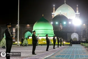 آیین خطبه خوانی شب شهادت امام رضا علیه السلام در حرم مطهر رضوی - 2