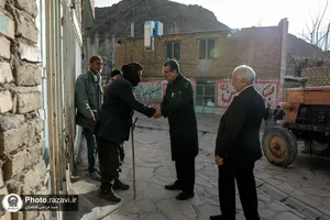 تشرف جمعی از اهالی روستای سیج به حرم مطهر رضوی