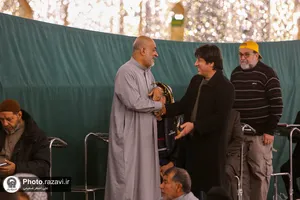 مراسم جشن مبعث پیامبر اکرم ویژه زائران عرب زبان در حرم مطهر رضوی