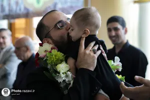 استقبال از علیرضا بیژنی، قاری و موذن بارگاه منور رضوی در بازگشت از مسابقات بین&zwnj;المللی قرآن کریم مالزی