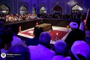 تشرف حجت&zwnj;الاسلام حسین انصاريان به حرم مطهر رضوی