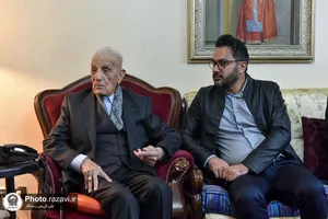 دیدار مدیریت نظارت بر موقوفات آستان قدس رضوی با رضاقلی قهرمان