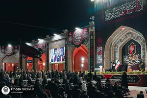 عزاداری زائران عرب&zwnj;زبان در حرم مطهر رضوی