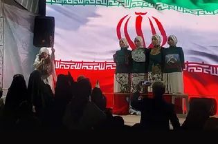 نمایش «حماسه گُردآفرید» در میدان جانباز انجام شد