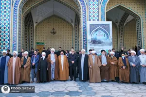 تشییع پیکر حجت الاسلام غلامرضا اسدی در حرم مطهر رضوی