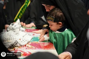 تشییع پیکر شهدای گمنام دفاع مقدس در مدارس امام رضا(ع)
