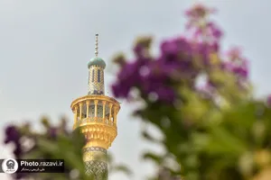 گل آرایی عیدانه حرم مطهر رضوی