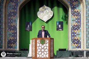 مراسم اذن خدمت و تشرف نیروهای خدمات شهری به حرم مطهر رضوی