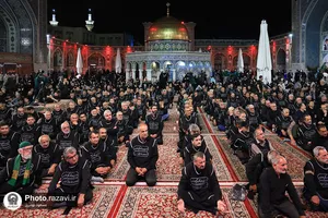 عزاداری سنتی شب چهارم محرم در &laquo;حسینیه حرم&raquo;