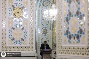مراسم هيئت انصارالحسین(ع) شهر نکاء در حرم مطهر رضوی
