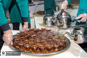 حضور خدمتگذاران کانون فرهنگی حضرت جوادالائمه(علیه&zwnj;السلام) در چایخانه حضرت