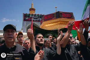 عزاداری روز عاشورای حسینی در حرم مطهر رضوی