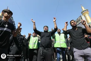 عزاداری شهادت امام رضا علیه السلام در حرم مطهر رضوی
