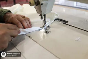 دوخت و اهدای ۲۰ چادر عروس توسط باشگاه اجتماعی گوهرشاد