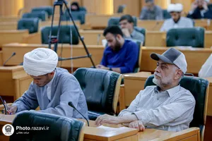 اعتکاف علمی طلاب در مدرسه تابستانی دارالعلم حرم مطهر رضوی-۲