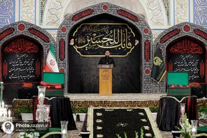 آیین تعویض پوش ضریح مطهر رضوی به مناسبت آغاز ماه محرم