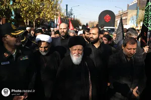 تشییع پیکر شهدای گمنام در مشهد