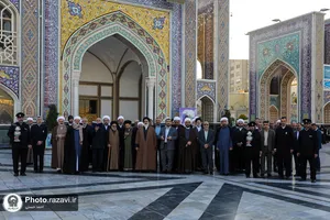 تشرف مهمانان کنگره بین&zwnj;المللی امناءالرسل به حرم مطهر رضوی