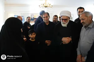 دیدار تولیت آستان قدس رضوی با خانواده شهید کاظمی