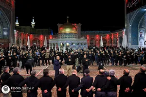 عزاداری سنتی شب سوم محرم در &laquo;حسینیه حرم&raquo;
