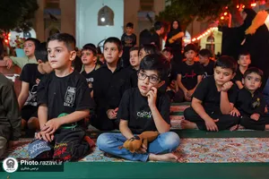 مراسم شام غریبان در حسینیه کودک حرم مطهر رضوی