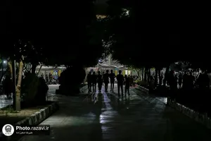عزاداری شب عاشورای حسینی در آرامگاه خواجه&zwnj;ربیع